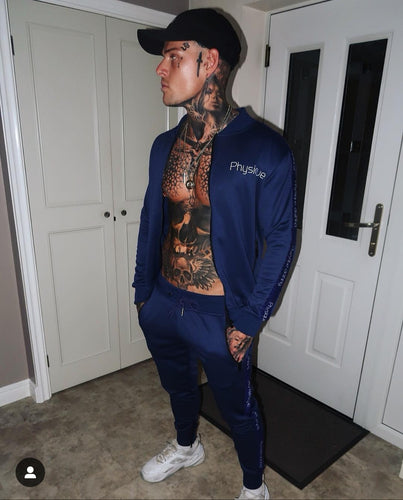 Royal Blue - Fitted Tracksuit Bottoms